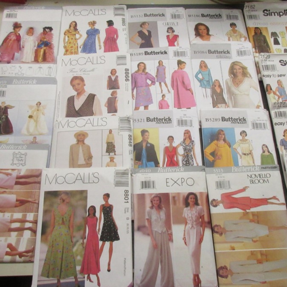 NEW UNCUT 100 Sewing Patterns  Simplicity McCalls Butterick Women's Kids - Picture 5 of 5
